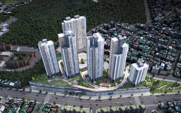 인천 송월 주택재개발 조감도